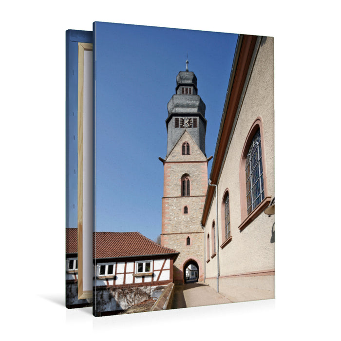 Premium Textil-Leinwand Premium Textil-Leinwand 80 cm x 120 cm  hoch Pfarrkirche St. Peter und Paul