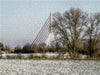 Rheinbrücke im Winter - CALVENDO Foto-Puzzle - calvendoverlag 39.99