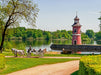 Der Leuchtturm am Großteich in Moritzburg - CALVENDO Foto-Puzzle - calvendoverlag 34.99