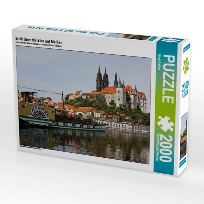 Blick über die Elbe auf Meißen - CALVENDO Foto-Puzzle - calvendoverlag 29.99