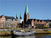 Pannkokenship mit Dom und St. Martini Kirche in Bremen - CALVENDO Foto-Puzzle - calvendoverlag 39.99