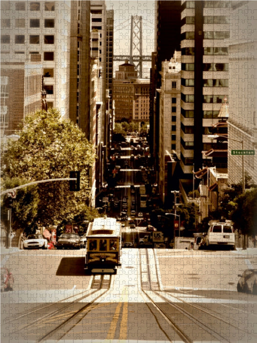 SAN FRANCISCO California Street - CALVENDO Foto-Puzzle - calvendoverlag 39.99