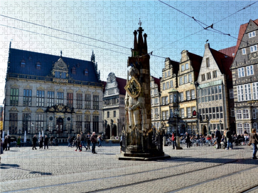 Schütting - Marktplatz - Roland - Bremen - CALVENDO Foto-Puzzle - calvendoverlag 39.99