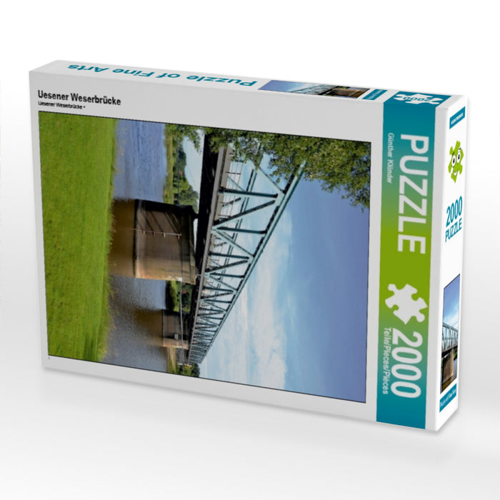 Uesener Weserbrücke - CALVENDO Foto-Puzzle - calvendoverlag 39.99