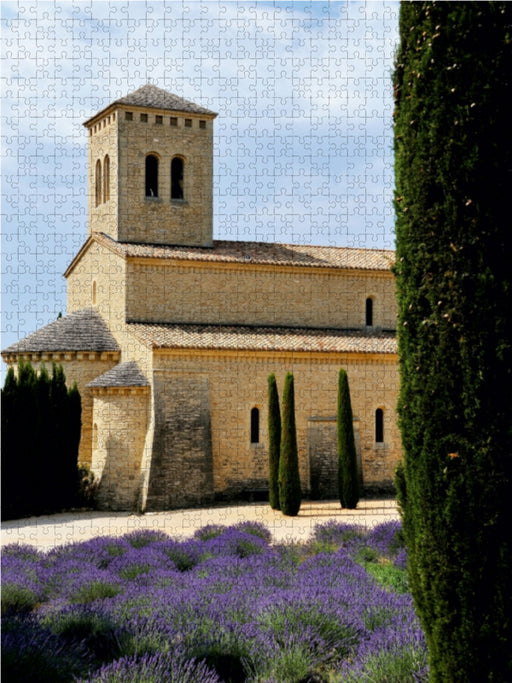 Lavendelfelder eines Klosters - CALVENDO Foto-Puzzle - calvendoverlag 39.99