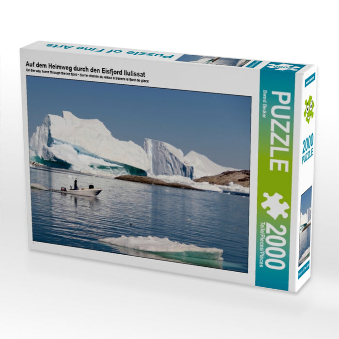 Auf dem Heimweg durch den Eisfjord Ilulissat - CALVENDO Foto-Puzzle - calvendoverlag 39.99