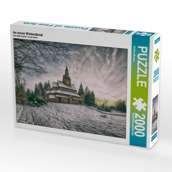 An einem Winterabend - CALVENDO Foto-Puzzle - calvendoverlag 39.99