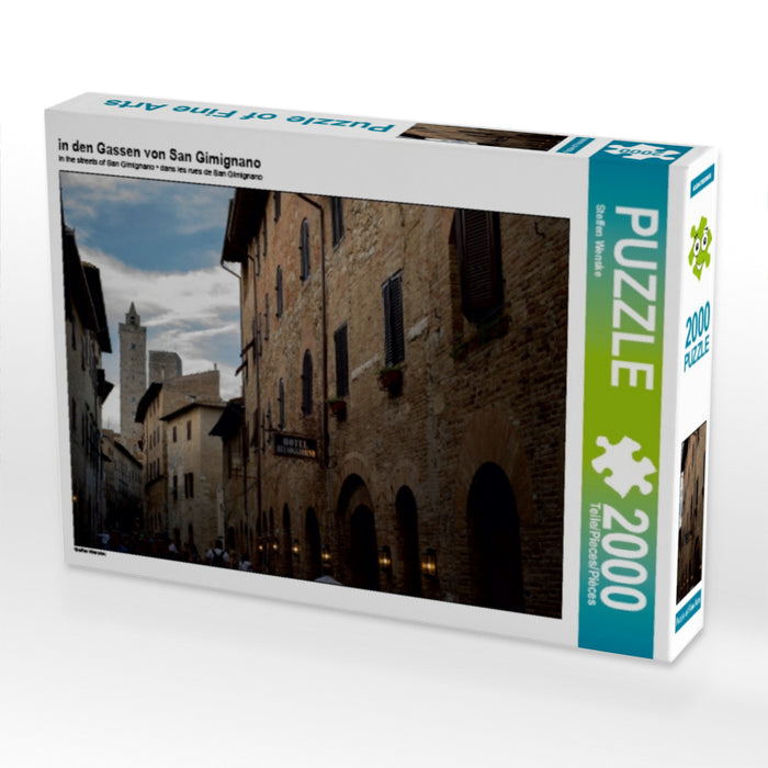 in den Gassen von San Gimignano - CALVENDO Foto-Puzzle - calvendoverlag 39.99