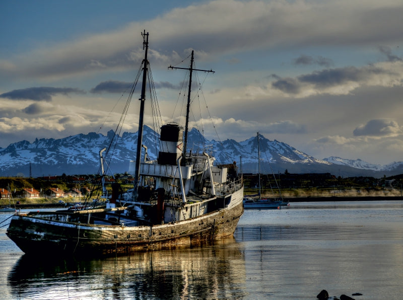 Schiffswrack der Saint Christopher im Hafen von Ushuaia - CALVENDO Foto-Puzzle - calvendoverlag 29.99