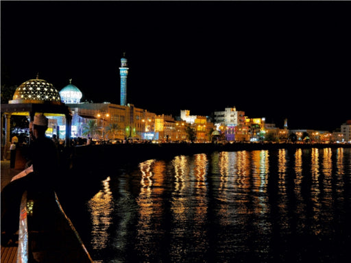 Abendbummel an der Corniche in Mutrah (Gouvernement Maskat) - CALVENDO Foto-Puzzle - calvendoverlag 39.99