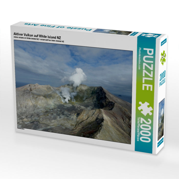 Aktiver Vulkan auf White Island NZ - CALVENDO Foto-Puzzle - calvendoverlag 29.99