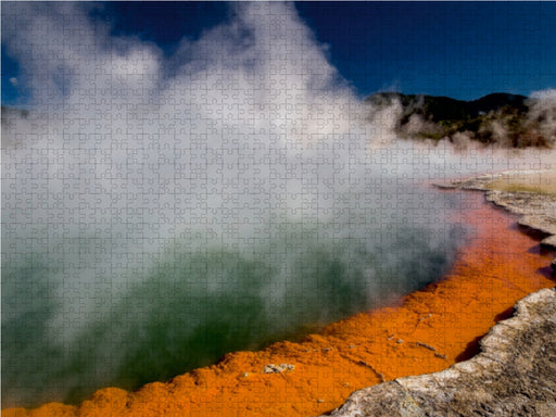 Champagne Pool - Wai-O-Tapu, Neuseeland - CALVENDO Foto-Puzzle - calvendoverlag 29.99