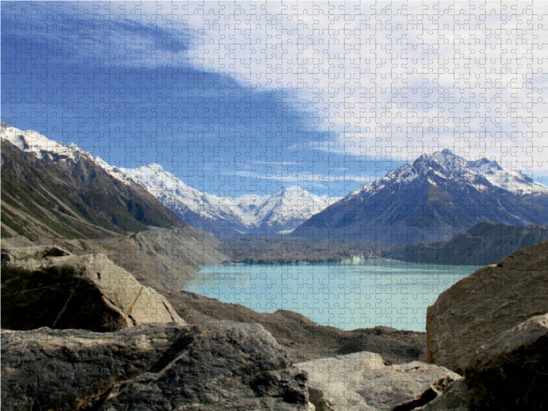 Tasman Glacier mit Gletschersee - CALVENDO Foto-Puzzle - calvendoverlag 39.99