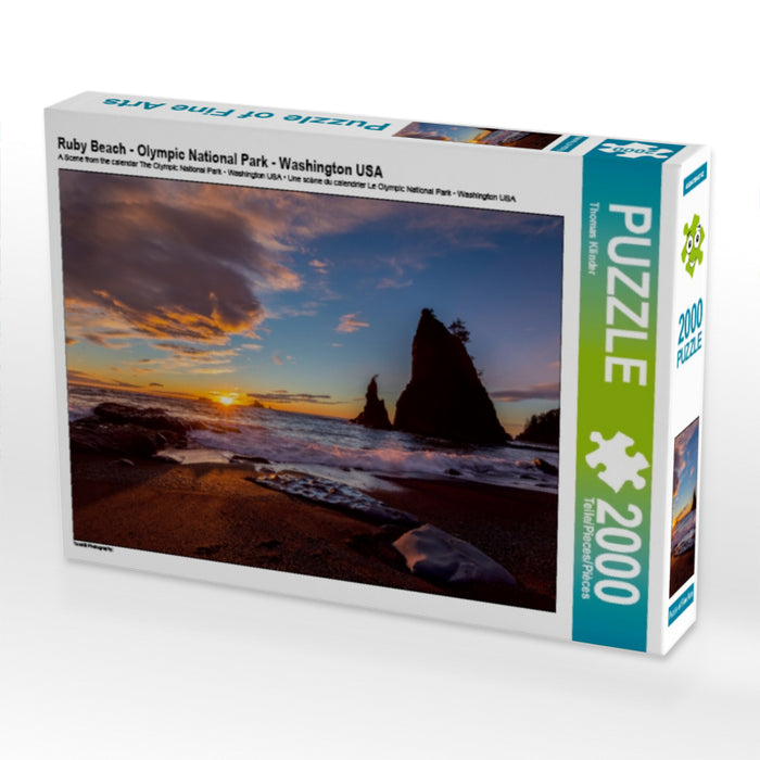 Ruby Beach - Olympic National Park - Washington USA - CALVENDO Foto-Puzzle - calvendoverlag 39.99