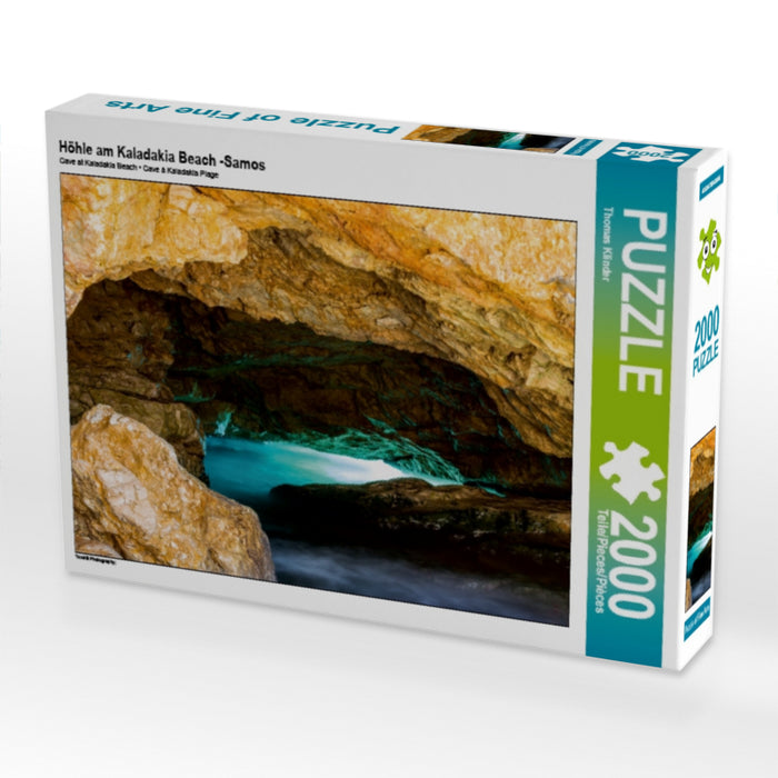 Höhle am Kaladakia Beach -Samos - CALVENDO Foto-Puzzle - calvendoverlag 39.99