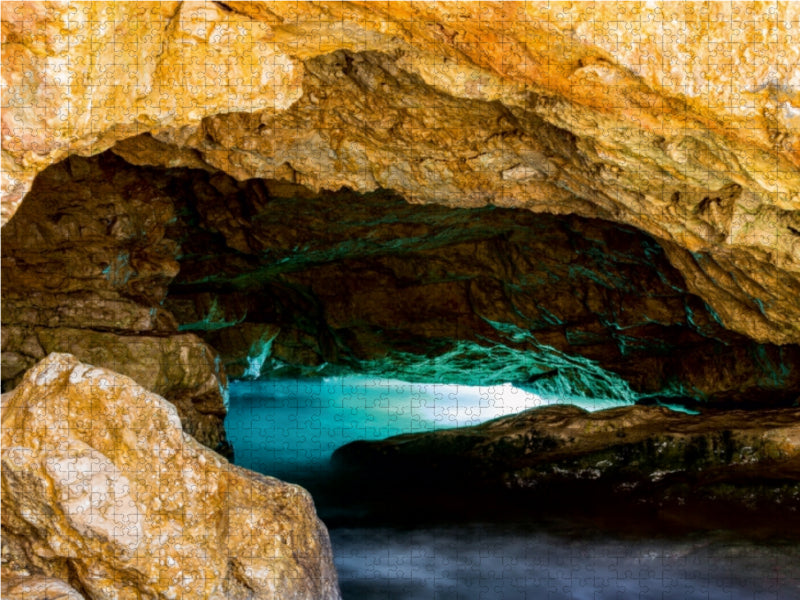 Höhle am Kaladakia Beach -Samos - CALVENDO Foto-Puzzle - calvendoverlag 39.99