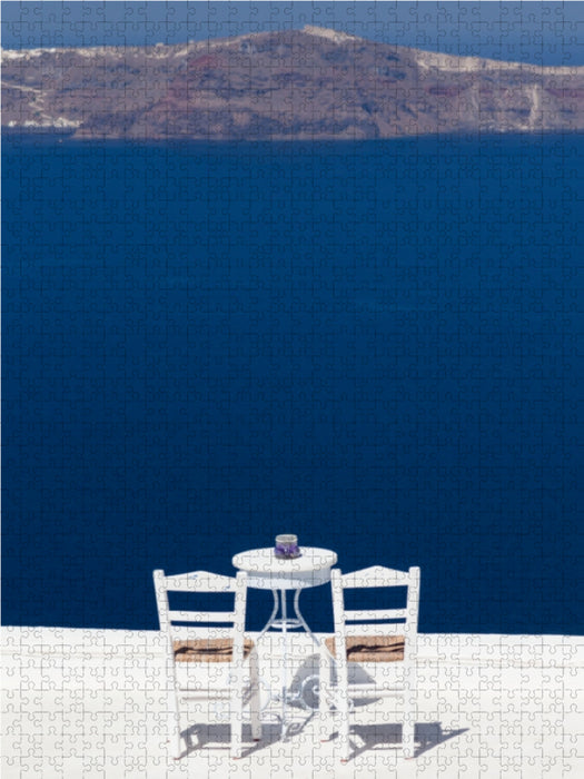 Berühmte Stühle in Firostefani - CALVENDO Foto-Puzzle - calvendoverlag 39.99