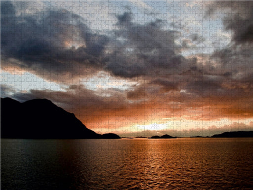 Sonnuntergang in Norwegen - CALVENDO Foto-Puzzle - calvendoverlag 29.99