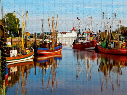 Krabbenkutter im Hafen von Neuharlingersiel - CALVENDO Foto-Puzzle - calvendoverlag 39.99