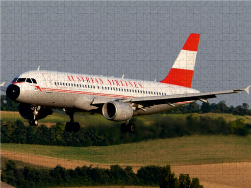 Austrian Airlines Retrojet Airbus A320. - CALVENDO Foto-Puzzle - calvendoverlag 39.99