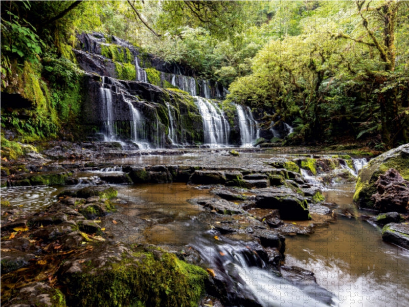 Purakaunui Falls - Neuseeland - CALVENDO Foto-Puzzle - calvendoverlag 29.99