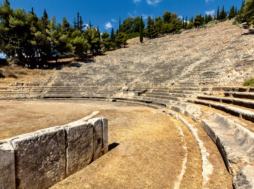 Das in den Felsen gehauene antike Theater von Argos fasste 20.000 Zuschauer, Argolis, Peloponnes, Griechenland - CALVENDO Foto-Puzzle - calvendoverlag 29.99