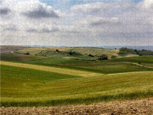 Eindrucksvolle Hügellandschaft im Gebiet der antiken Stadt Tarquinia, Latium, Italien. - CALVENDO Foto-Puzzle - calvendoverlag 39.99