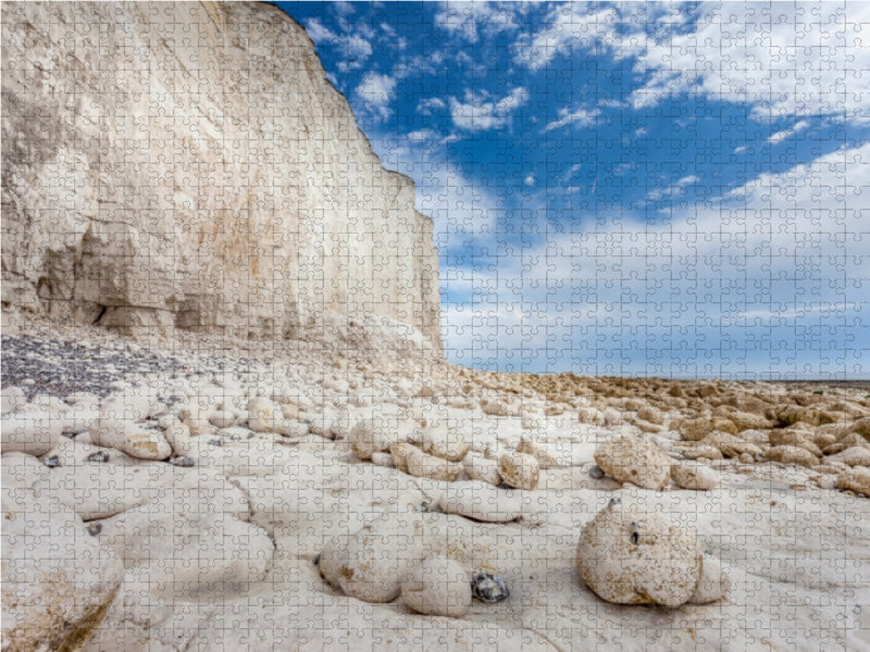 Die Klippen Seven Sisters an der Jurassic Coast bei Eastbourne, Südengland - CALVENDO Foto-Puzzle - calvendoverlag 39.99