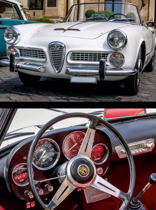 Alfa Romeo 2000 Touring Spider (1957-1962) Oldtimer - CALVENDO Foto-Puzzle - calvendoverlag 39.99