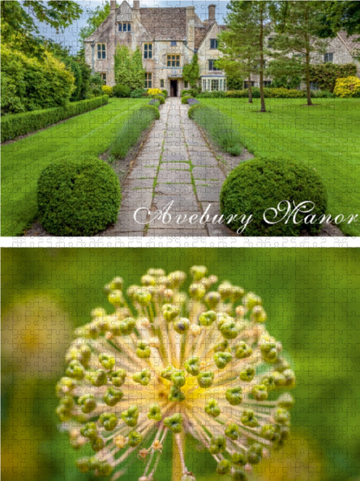 Garten von Avebury Manor in Wiltshire, England - CALVENDO Foto-Puzzle - calvendoverlag 39.99
