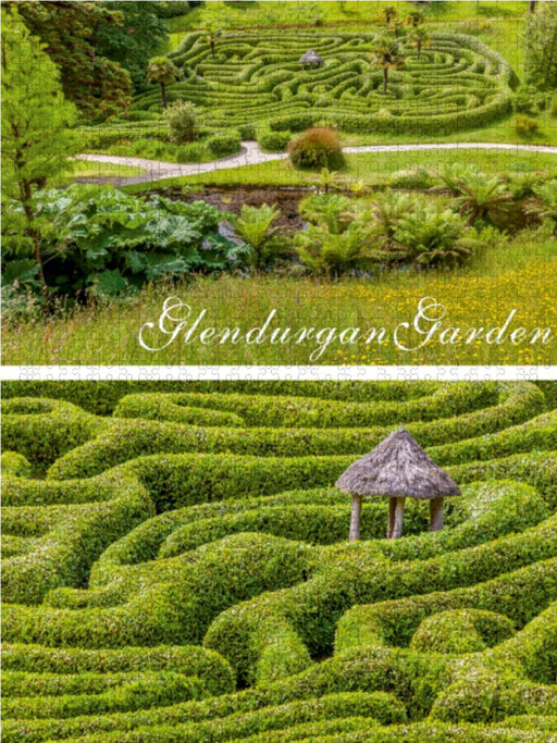 Garten-Labyrinth Glendurgan Garden in Cornwall, England - CALVENDO Foto-Puzzle - calvendoverlag 39.99