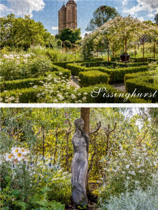 Paradiesgarten Sissinghurst Castle Garden in Kent, England - CALVENDO Foto-Puzzle - calvendoverlag 39.99