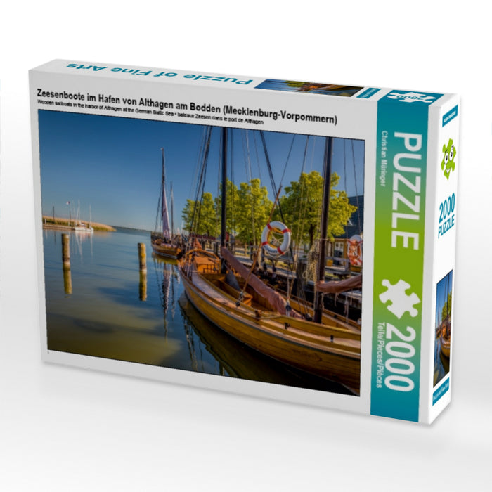 Zeesenboote im Hafen von Althagen am Bodden (Mecklenburg-Vorpommern) - CALVENDO Foto-Puzzle - calvendoverlag 39.99