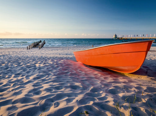 Einsames Boot am Strand in Zingst (Mecklenburg-Vorpommern) - CALVENDO Foto-Puzzle - calvendoverlag 39.99