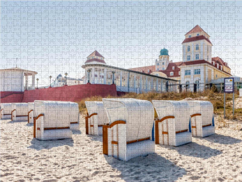 Strandkörbe vor dem Kurhaus in Binz auf Rügen - CALVENDO Foto-Puzzle - calvendoverlag 39.99