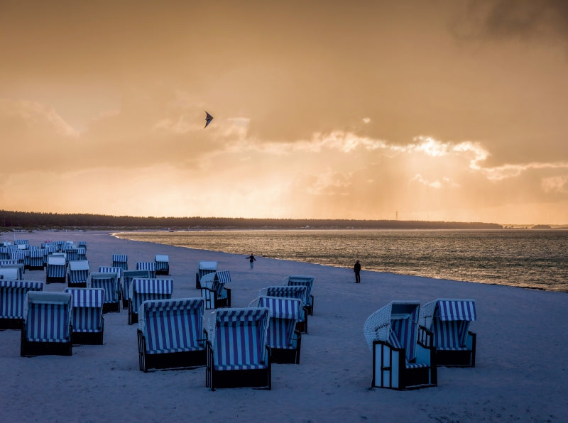 Herbstwinde am Strand auf Zingst (Mecklenburg-Vorpommern) - CALVENDO Foto-Puzzle - calvendoverlag 39.99