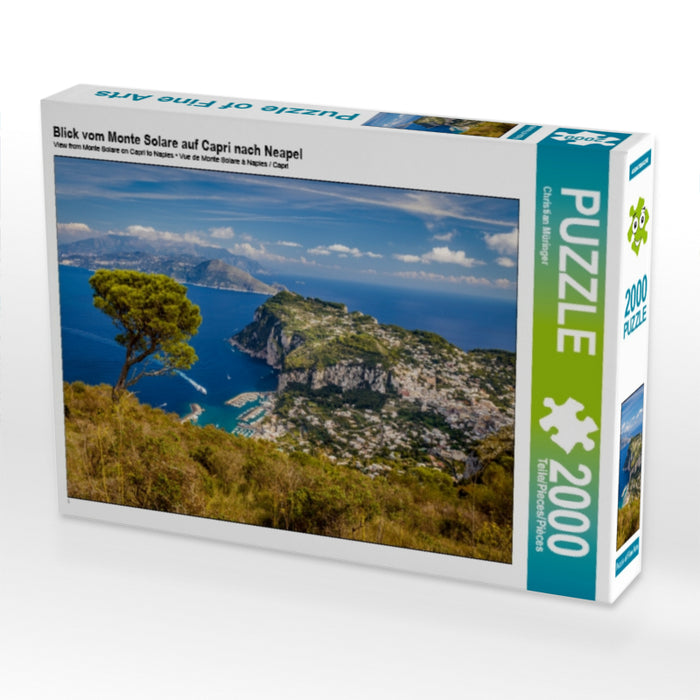 Blick vom Monte Solare auf Capri nach Neapel - CALVENDO Foto-Puzzle - calvendoverlag 39.99