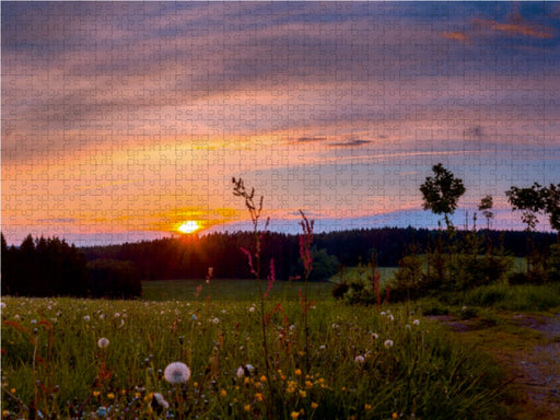 Sonnenuntergang bei Annaberg - CALVENDO Foto-Puzzle - calvendoverlag 39.99