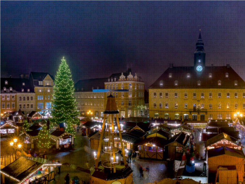Weihnachtsmarkt in Annaberg - CALVENDO Foto-Puzzle - calvendoverlag 39.99