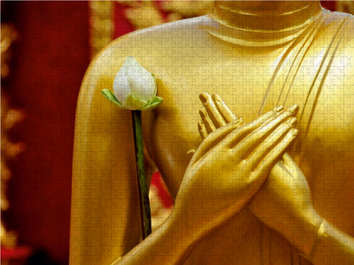 Goldener Buddha - CALVENDO Foto-Puzzle - calvendoverlag 43.99