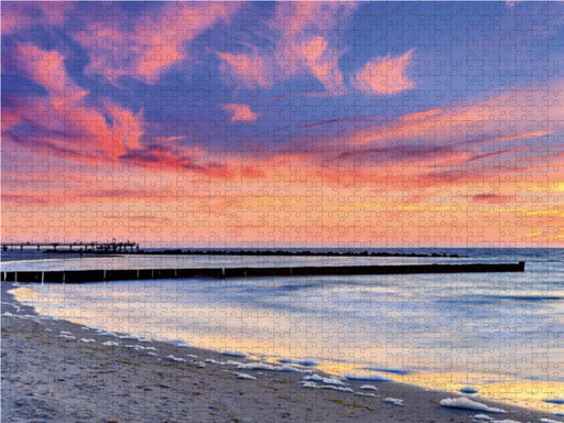 Sonnenuntergang an der Ostseeküste - CALVENDO Foto-Puzzle - calvendoverlag 29.99