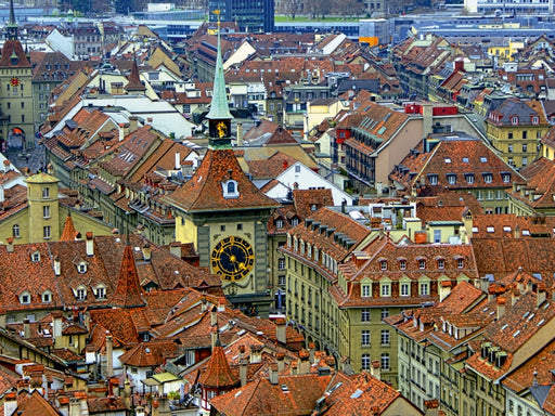 Über den Dächern von Bern mit Zytgogge Turm - CALVENDO Foto-Puzzle - calvendoverlag 30.99