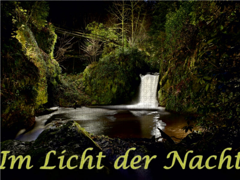 Im Licht der Nacht - Baden Baden Geroldsau - CALVENDO Foto-Puzzle - calvendoverlag 39.99