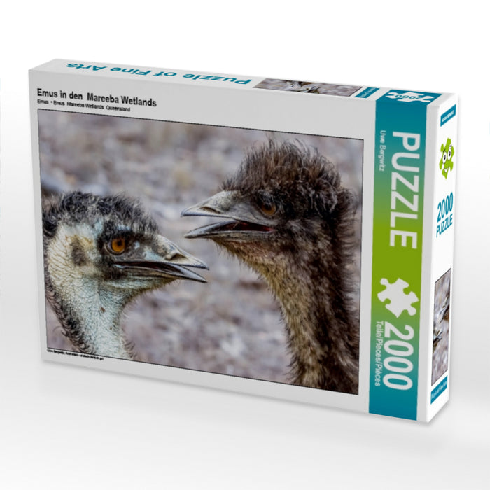 Emus in den  Mareeba Wetlands - CALVENDO Foto-Puzzle - calvendoverlag 29.99