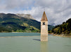 Kirchturm von Graun im Reschensee - CALVENDO Foto-Puzzle - calvendoverlag 39.99