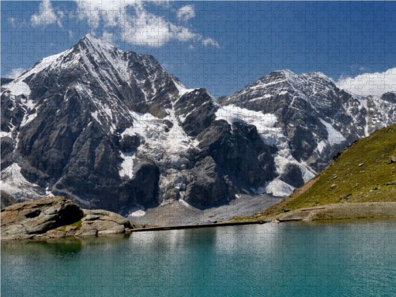 König-Spitze (3.851 m) und Monte Zebru (3.735 m) - CALVENDO Foto-Puzzle - calvendoverlag 39.99