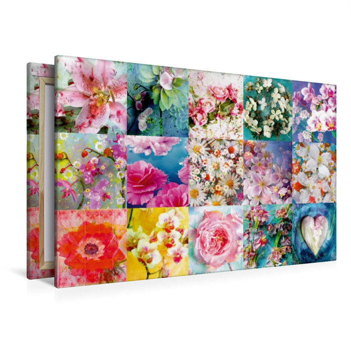 Premium Textil-Leinwand Premium Textil-Leinwand 120 cm x 80 cm quer Ein Bild aus dem Kalender Leidenschaftliche Blumen