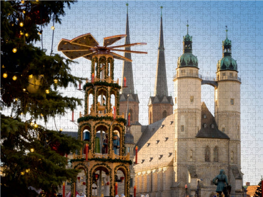 Hallescher Weihnachtsmarkt - CALVENDO Foto-Puzzle - calvendoverlag 29.99