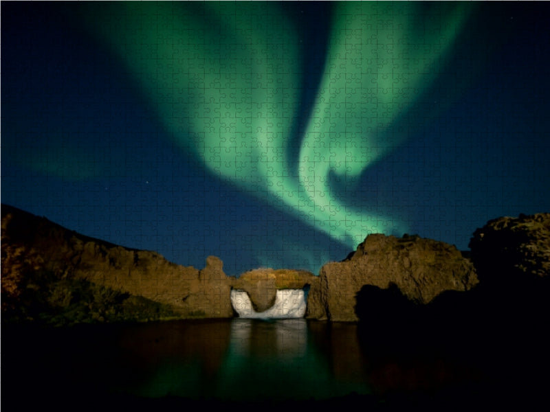 Hjalparfoss (Island) - CALVENDO Foto-Puzzle - calvendoverlag 31.99