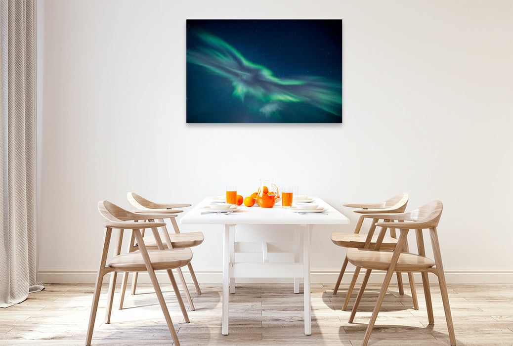 Premium Textil-Leinwand Premium Textil-Leinwand 120 cm x 80 cm quer Ein Motiv aus dem Kalender Aurora borealis - Magische Polarlichtnächte in Island und Norwegen